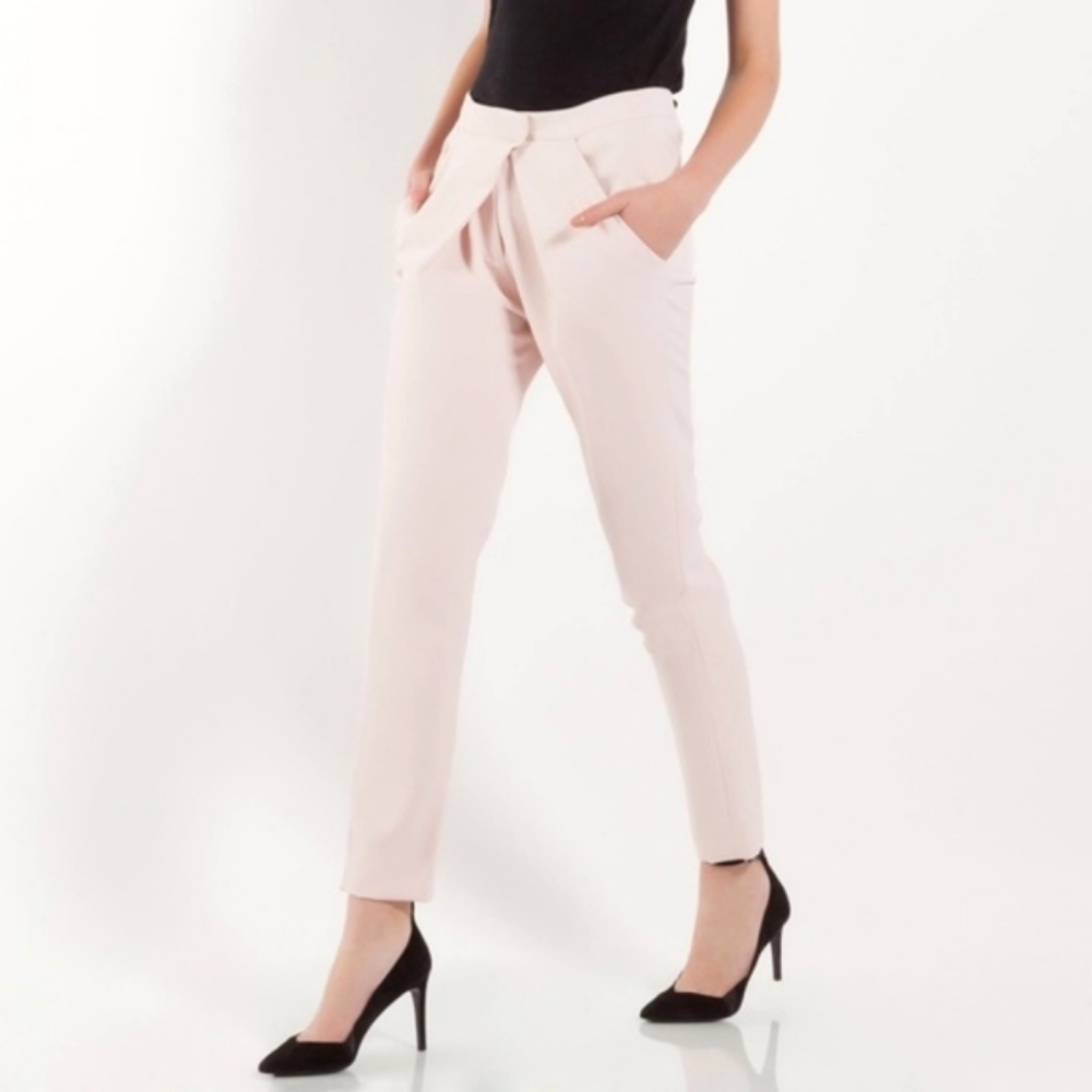Maje Pleated Pink Dress Pants NWT